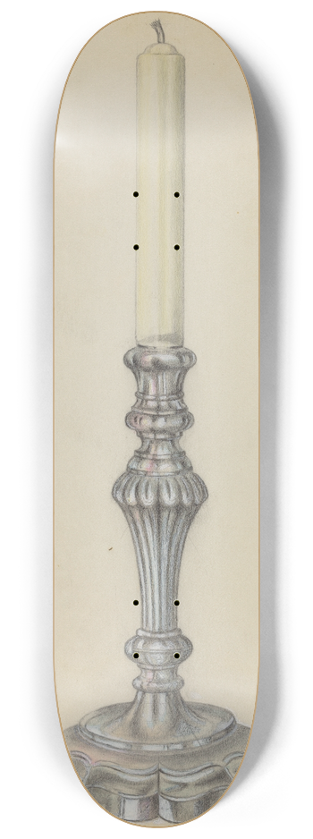 Horace Reina - Silver Candlestick 8.25 inch art skate deck