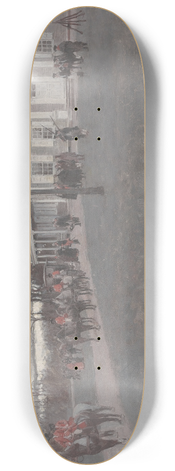 Howard Pyle - Lady Washingtons Arrival At Headquarters, Cambridge, 1775 8.25 inch art skate deck