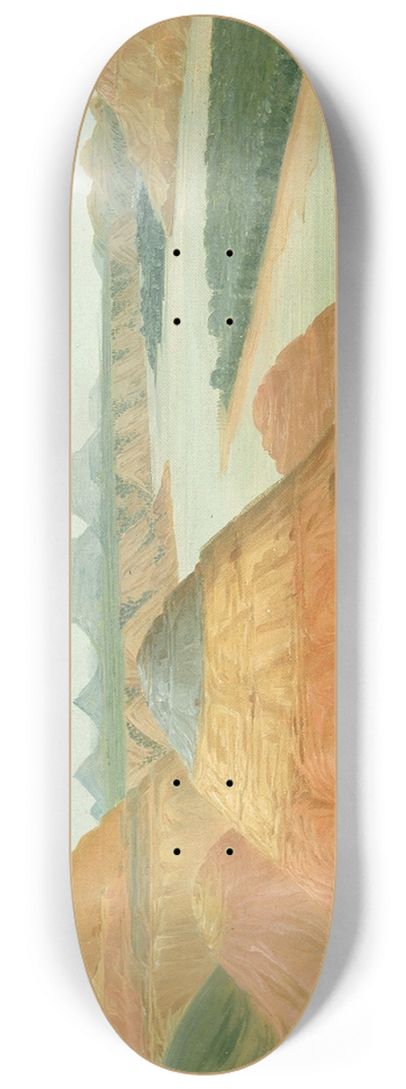 George Catlin - View In The Big Bend Of The Upper Missouri 8.25 inch art skate deck