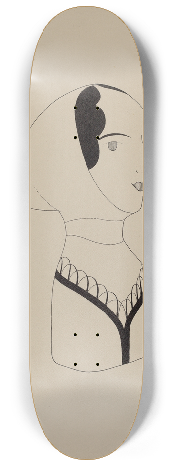 Howard Weld - Hat Mannequin and Bonnet 8.25 inch art skate deck