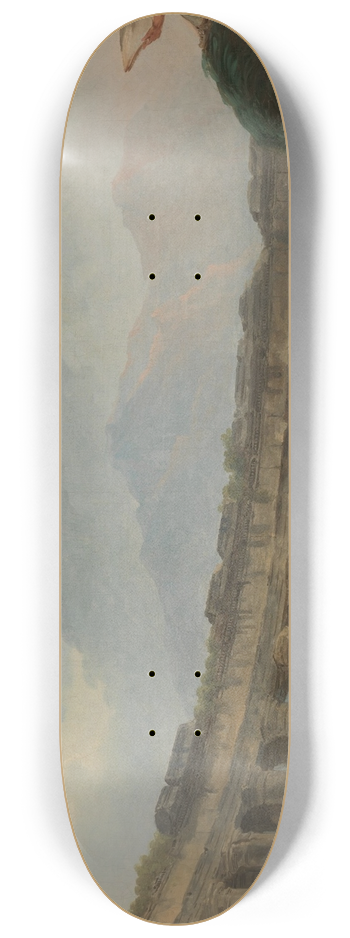 Hubert Robert - A Colonnade in Ruins 8.25 inch art skate deck
