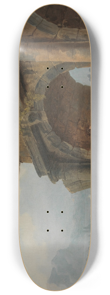 Hubert Robert - Arches in Ruins 8.25 inch art skate deck