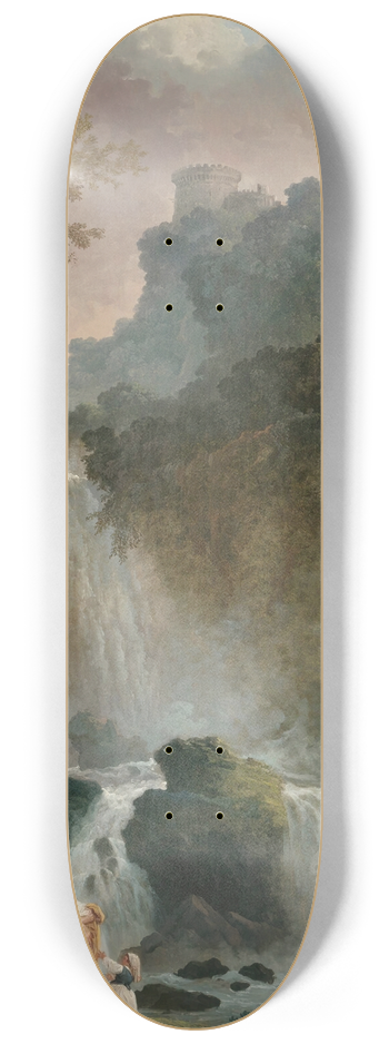 Hubert Robert - La Cascade 8.25 inch art skate deck
