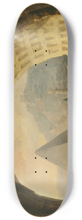 Hubert Robert - View Of Antiquities Under An Arch 8.25 inch art skate deck