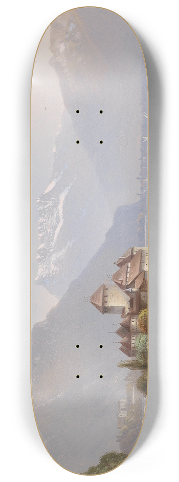Hubert Sattler - Schloss Chillon 8.25 inch art skate deck