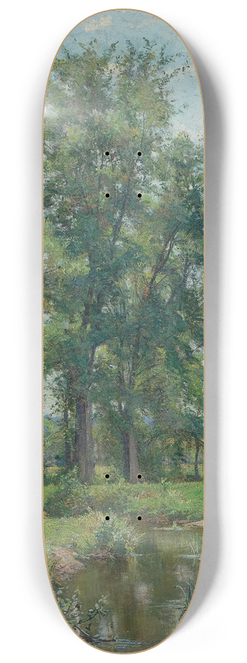 Hugh Bolton Jones - Springtime in Old Lyme, Connecticut 8.25 inch art skate deck