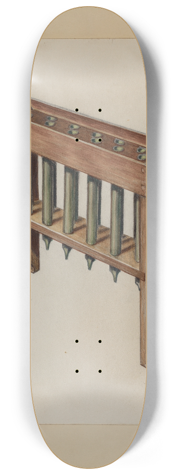 Hugh Clarke - Candle Mold 8.25 inch art skate deck