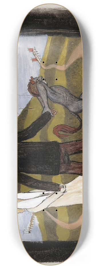 Hugo Simberg - At the Crossroads 8.25 inch art skate deck
