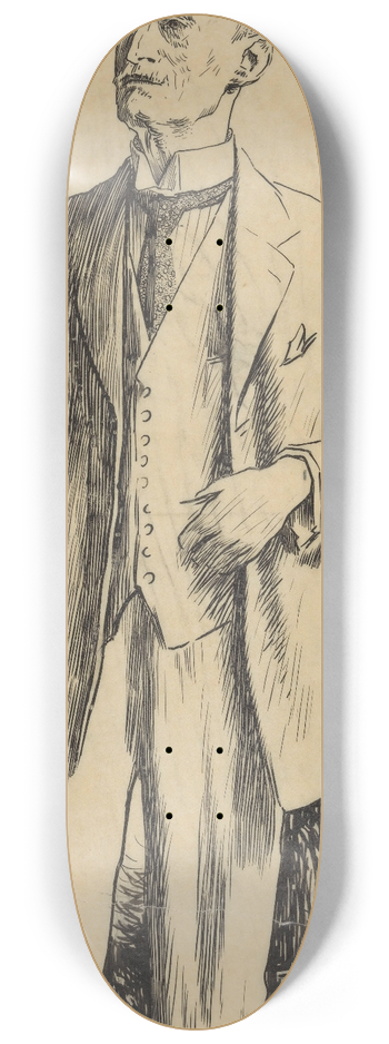 Huib Luns - Portret van Adriaan Pit 8.25 inch art skate deck