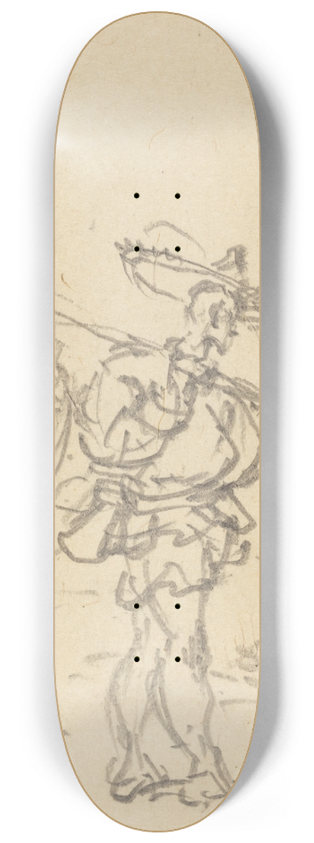 George Chinnery - A Chinese Peasant 8.25 inch art skate deck