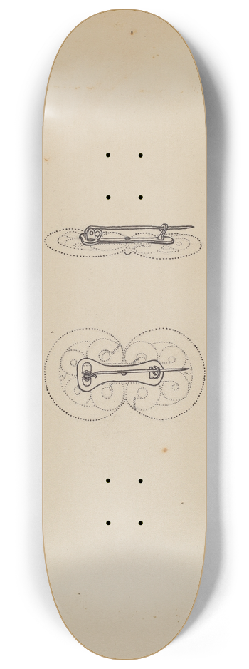 Irene Lawson - Brooch 8.25 inch art skate deck