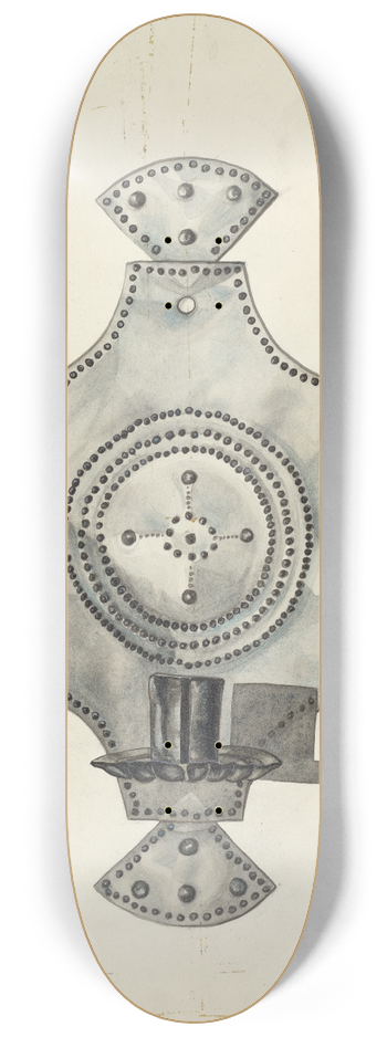 Irene M. Burge - Cut Tin Candle Holder 8.25 inch art skate deck