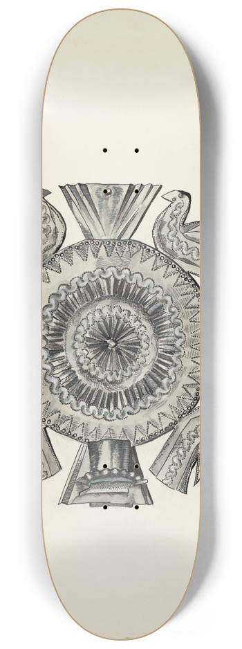 Irene M. Burge - Cut Tin Candle Holder 8.25 inch art skate deck