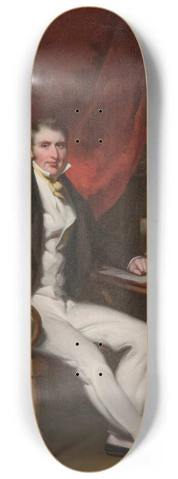 George Chinnery - Portrait of William Jardine (1784-1843) 8.25 inch art skate deck