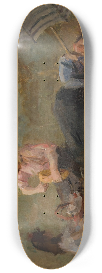 Isaac Israls - Picnic in the Bois de boulogne, Paris 8.25 inch art skate deck