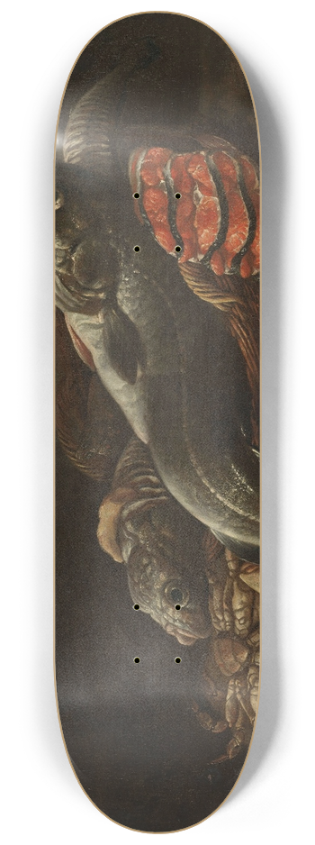Isaac van Duynen - Still Life with Fish 8.25 inch art skate deck