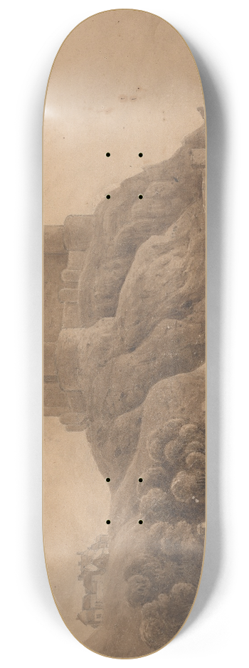 Isaac Weld - Harlech Castle. 8.25 inch art skate deck