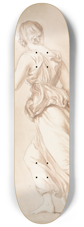 Isaac Weld - Running Woman 8.25 inch art skate deck
