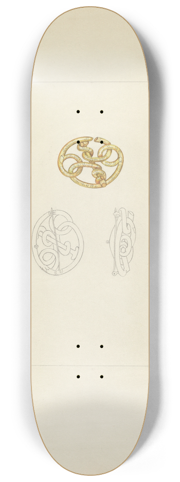 Isidore Steinberg - Gold Brooch 8.25 inch art skate deck