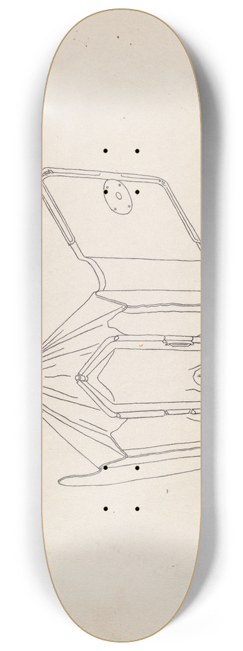 Isidore Steinberg - Purse 8.25 inch art skate deck