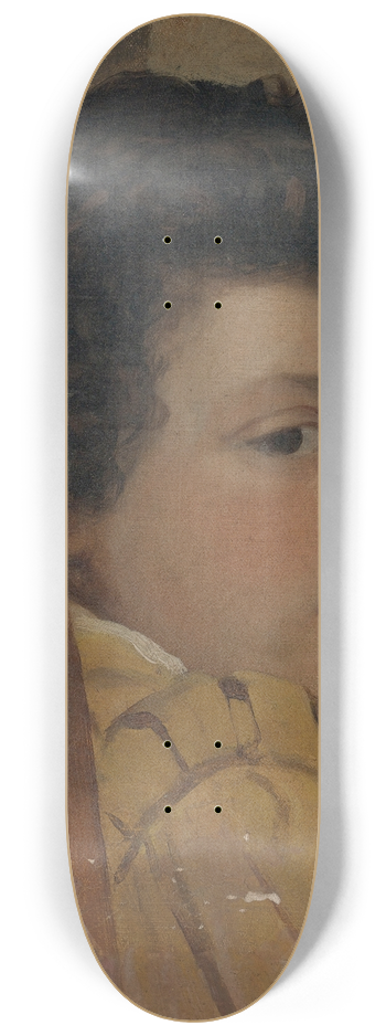 Italian School - Young Boy In Profile 8.25 inch art skate deck