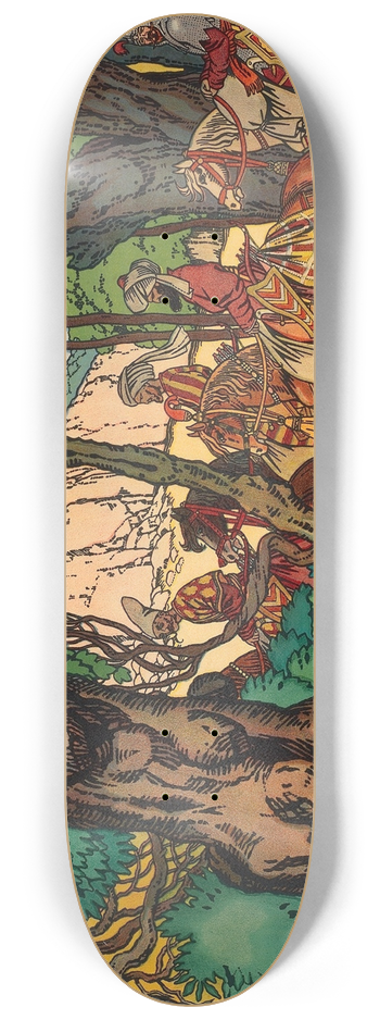 Ivan Bilibin - The hunt 8.25 inch art skate deck