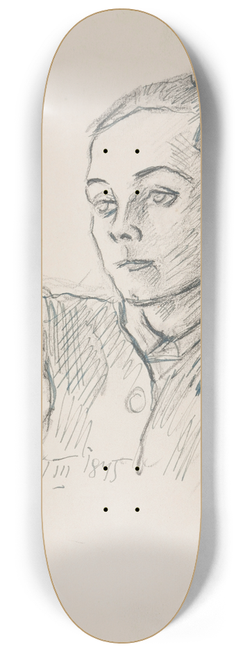 Ivan Ivanec - Popiersie modej kobiety 8.25 inch art skate deck