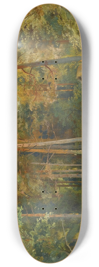 Ivan Ivanovich Shishkin - The Mill In The Forest 8.25 inch art skate deck