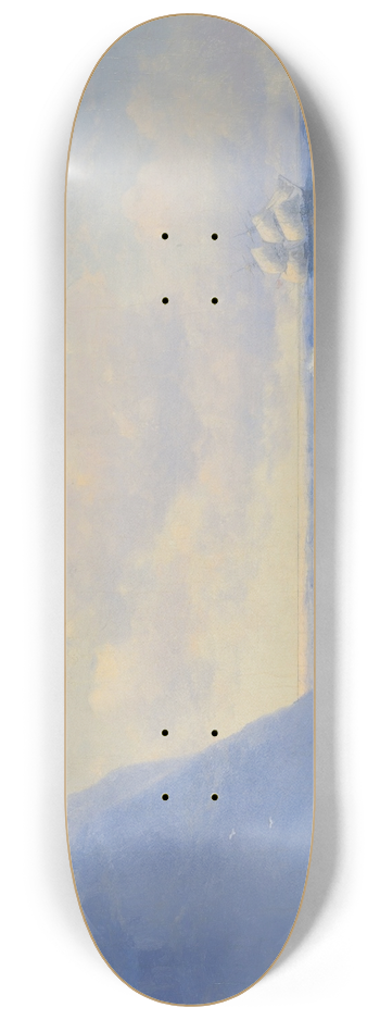 Ivan Konstantinovich Aivazovsky - Ship At Sea 8.25 inch art skate deck