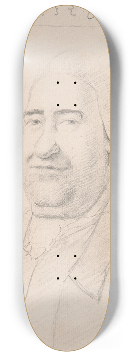 George Dance - Portrait of a Fat Man, Head and Shoulders 8.25 inch art skate deck