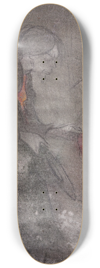 Ivar Arosenius - Self Portrait with a Heart in His Hand 8.25 inch art skate deck