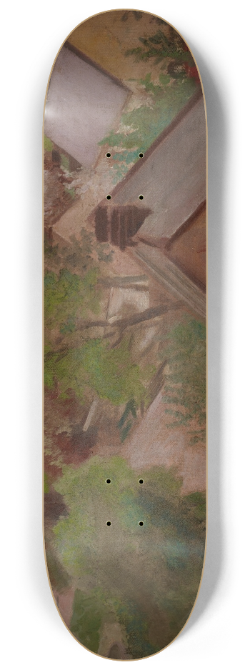 Jacek Malczewski - Country Landscape with a Road 8.25 inch art skate deck