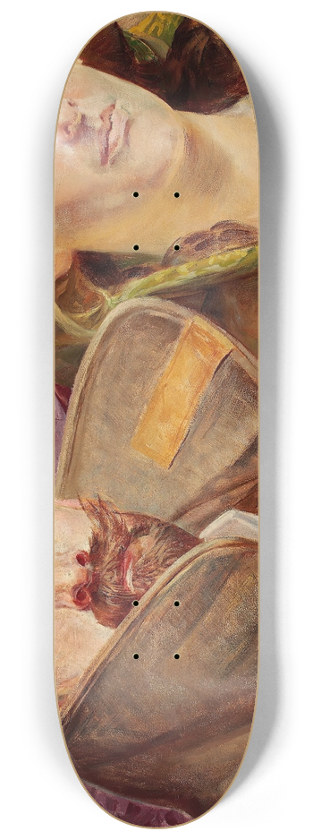 Jacek Malczewski - Primrose  Self-portrait with wife 8.25 inch art skate deck