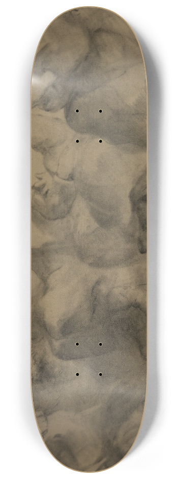 Jacek Malczewski - Study for the painting titled Sunday in the mine 8.25 inch art skate deck