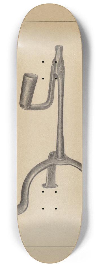 Jack Staloff - Candle and Rush Light Holder 8.25 inch art skate deck