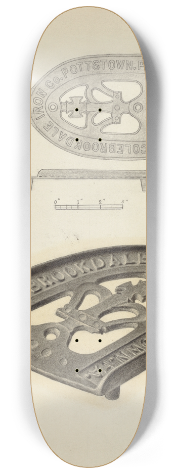 Jack Staloff - Flat Iron Holder 8.25 inch art skate deck