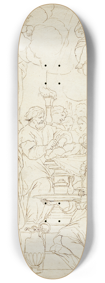 Jacob de Wit - De besnijdenis van Christus 8.25 inch art skate deck