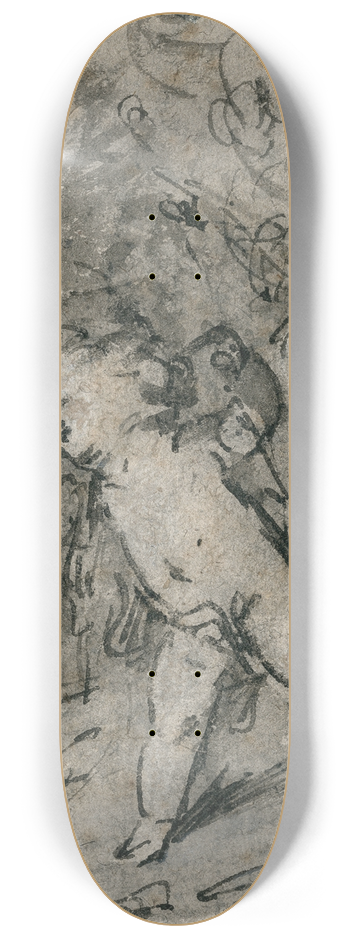 Jacob de Wit - Putti met hazewindhond 8.25 inch art skate deck