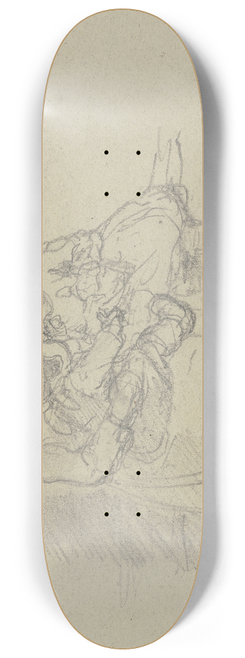 Jacob Happ - Drei Kinder in Schwlmer Tracht 8.25 inch art skate deck