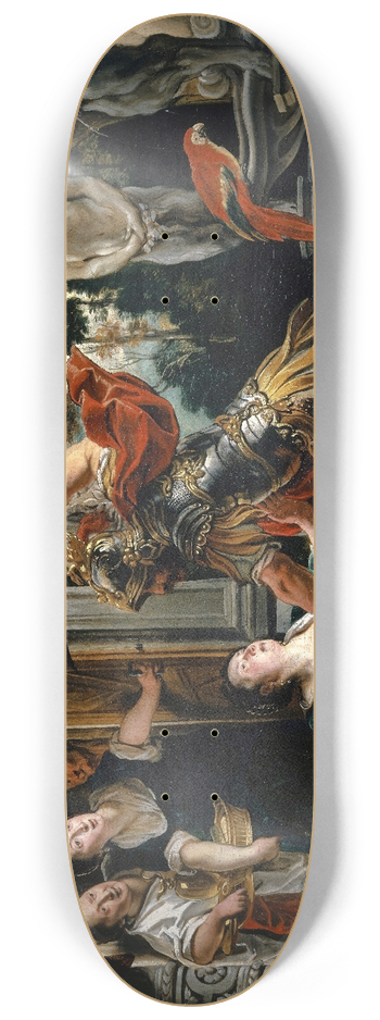 Jacob Jordaens - Ulysses Threatening Circe 8.25 inch art skate deck