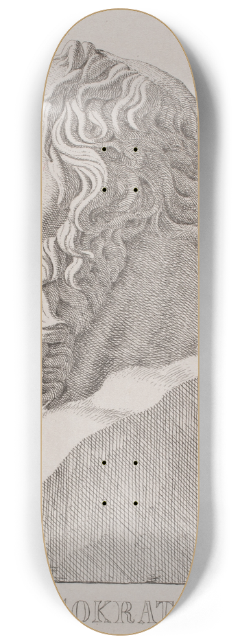 Jacob Kornerup - Buste Af Sokrates 8.25 inch art skate deck