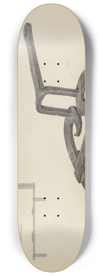 Jacob Lipkin - Flat Iron Holder 8.25 inch art skate deck