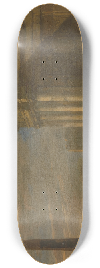 Jacob van der Ulft - Italian harbor view 8.25 inch art skate deck