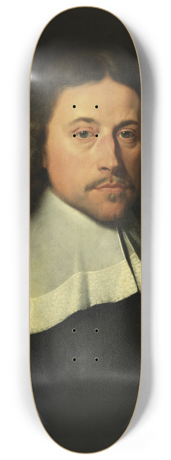 Jacob van Reesbroeck - Portrait of Balthasar II Moretus 8.25 inch art skate deck