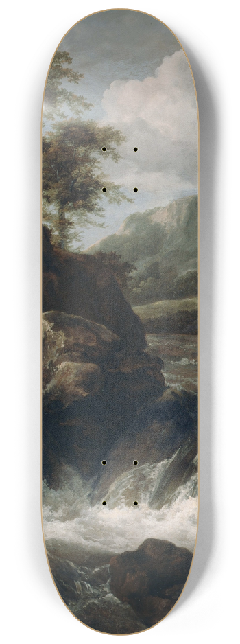 Jacob van Ruisdael - A Waterfall 8.25 inch art skate deck