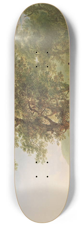 Jacob van Strij - Figures in a forest landscape 8.25 inch art skate deck