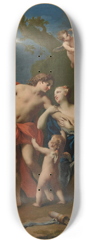 Jacopo Amigoni - Venus And Adonis 8.25 inch art skate deck