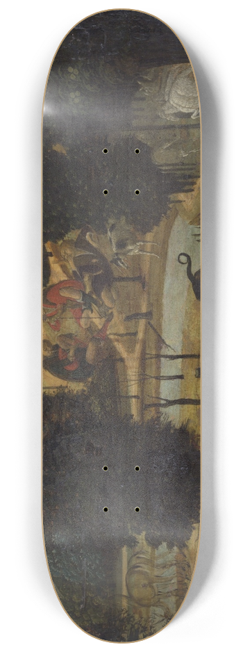 Jacopo del Sellaio - The Death ofActaeon 8.25 inch art skate deck