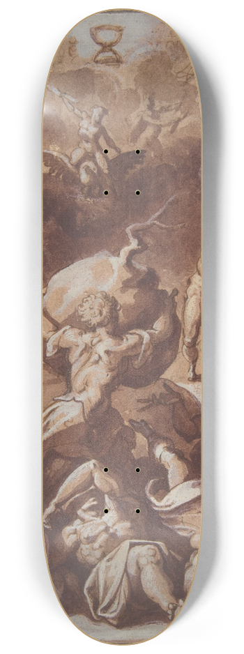 Jacopo Zucchi - Jupiter Fighting the Giants 8.25 inch art skate deck
