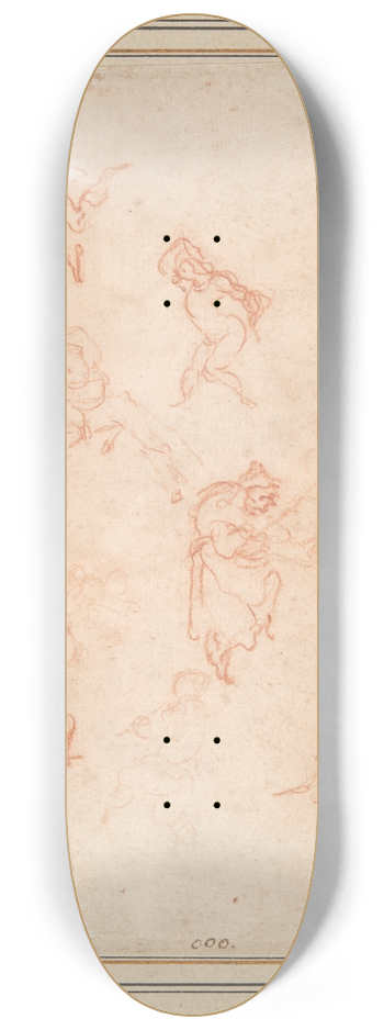 Jacques Callot - Figure Studies 8.25 inch art skate deck